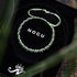 Liens Crocodile | Bracelet Mini Kismet | Vert menthe x argent